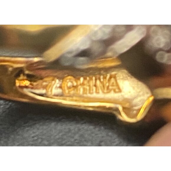 Vermeil Sterling Silver Trillion Cut Red Faux Ruby Ring 5.5g Sz 7 Red Rose Box - Picture 6 of 11